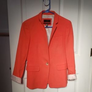 Bright orange J Crew blazer